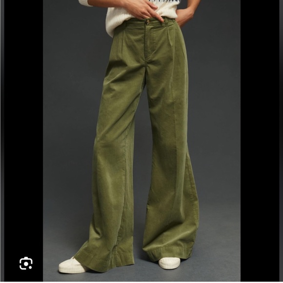 Anthropologie Pants - Anthropologie Green Corduroy Pants